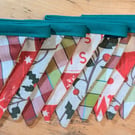Mini Christmas Bunting - Recycled Material - 1.5m - Homeware and Camping 