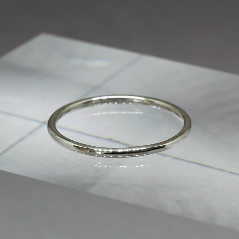Still Ring - Minimal Sterling Silver Ring - Handmade Silver Band