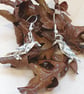 Origami Raven Earrings: Upcycled Edgar Allan Poe Book page jewellery gothic