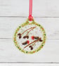 Christmas Robins Hanging Decoration; Original Christmas Gift for Someone Special - Image 5