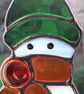 SNOWMAN IN STAINED GLASS - Image 3