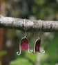 Silver and Copper Bluebell Dangle  Earrings - Image 4