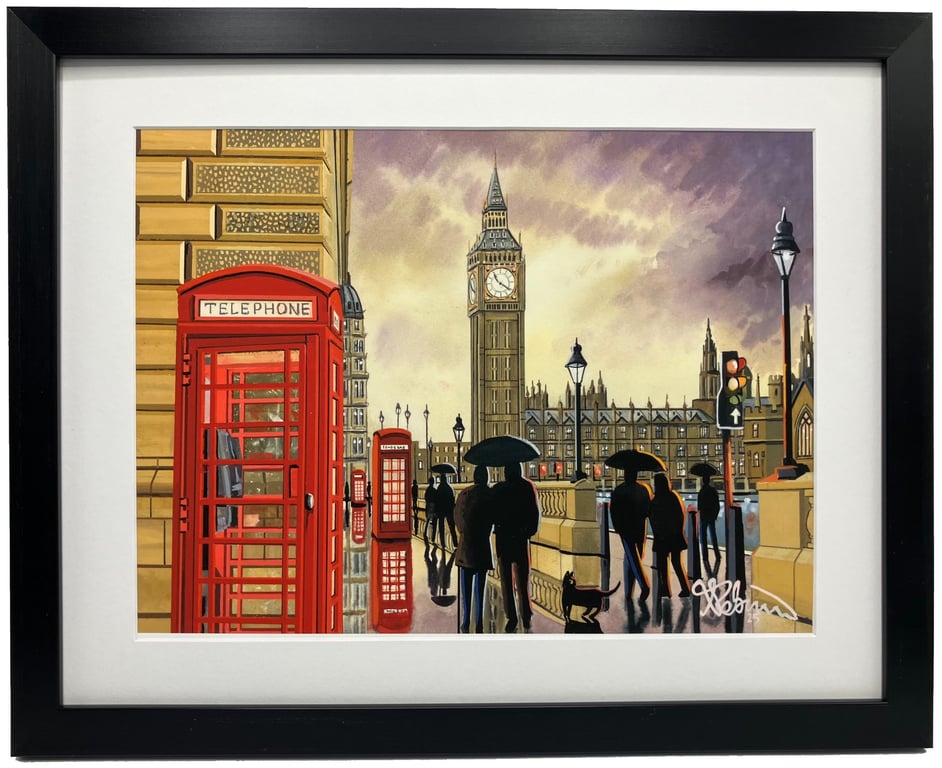London, Big Ben, Parliament Cityscape Landmark Framed & Unframed Art Print Gift
