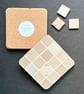 Coaster Set - Two Mosaic Chequerboard Coasters - Image 3