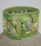 Embroidered Felted Meadow Cuff  - Image 1