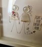 Always A Sister Forever A Friend Sea Glass & Vintage China Shadow Box - Handmade - Image 3