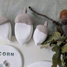 Painted Decorative Acorn Set