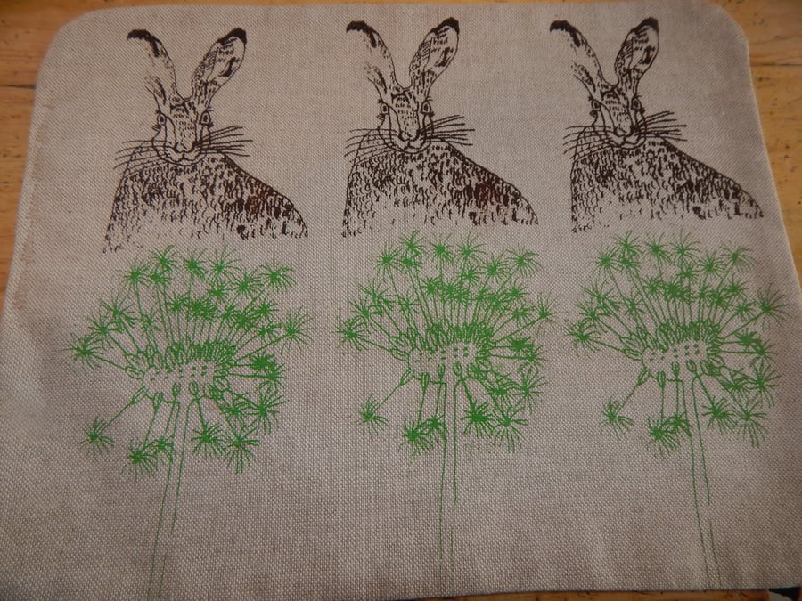 Hare and dandelion clock - Placemat