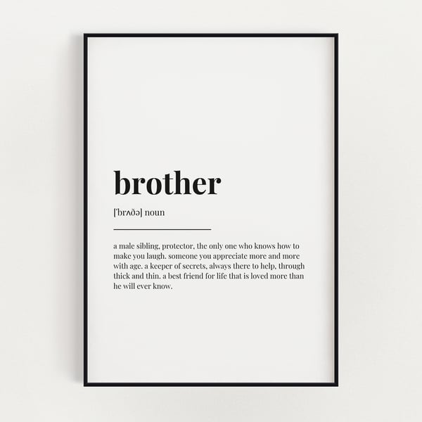 Brother Definition Print 