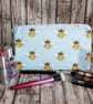 Bumble Bee Zipper Pouch - Multi Use Zipped Organiser - Image 3