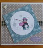 Penguin With Fishing Rod Christmas Card - Christmas Kisses - Image 5