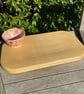 Handcrafted Beech Wood Platter - Charcuterie Board with Stoneware Bowl