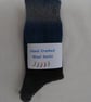 Hand-cranked Knitted Ribbed Wool Socks Size 8 to 9 - Image 5