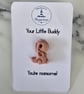 Handmade Dino Buddy dusky pink glitter  badge - Gift for yourself or a loved one