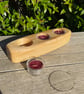 Handmade Pine Wood Candle Holder with Glass Liners - Image 5
