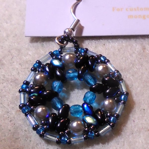 1920s-style bead earrings (customisable)