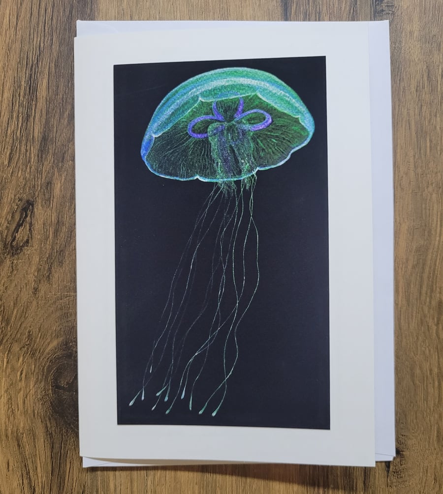 Moon Jellyfish Card