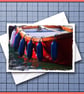 Red Boat Greeting Card, note card - Image 1