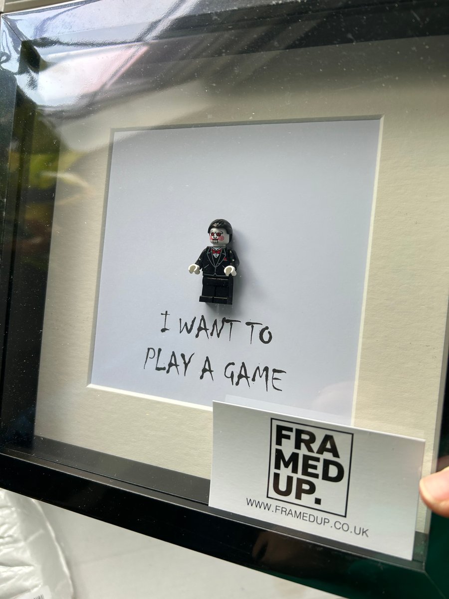 SAW - JIGSAW - Framed custom minifigure 
