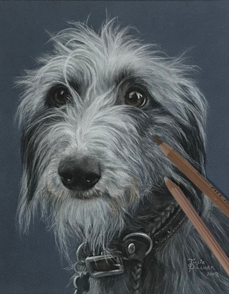 Custom Pet Portrait From Photo, Memorial Gift, Pastel Painting, Paint My Dog