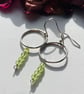 Peridot and sterling silver drop earrings  - Image 2