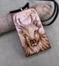Majestic Stag Pendant, Wood Pyrography Deer Necklace, Ideal Nature Lover Gift  - Image 4