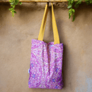 Tote bags cotton mandala print light pink