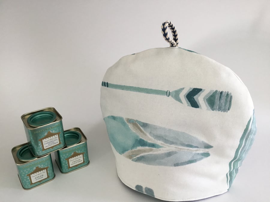 Tea Cosy in surf inspired fabric NOW 15% OFF 
