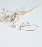 Long silver heart earrings, Valentine's gift, silver heart jewellery - Image 9