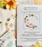 Watercolour Pumpkin Wreath Print Cotton linen Embroidery Panel - Image 2