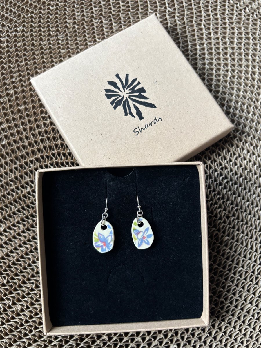 Handmade, unique ceramic earrings, eco friendly gifts.