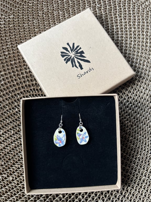 Handmade, unique ceramic earrings, eco friendly gifts.