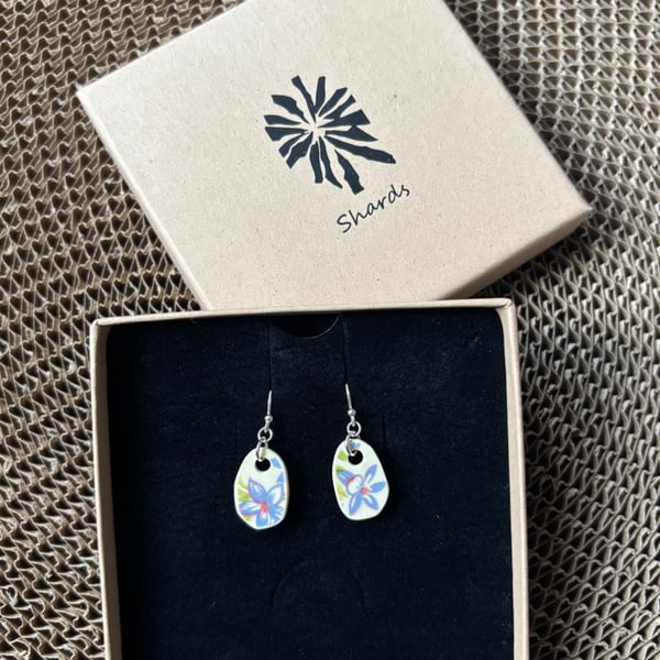 Handmade, unique ceramic earrings, eco friendly gifts.