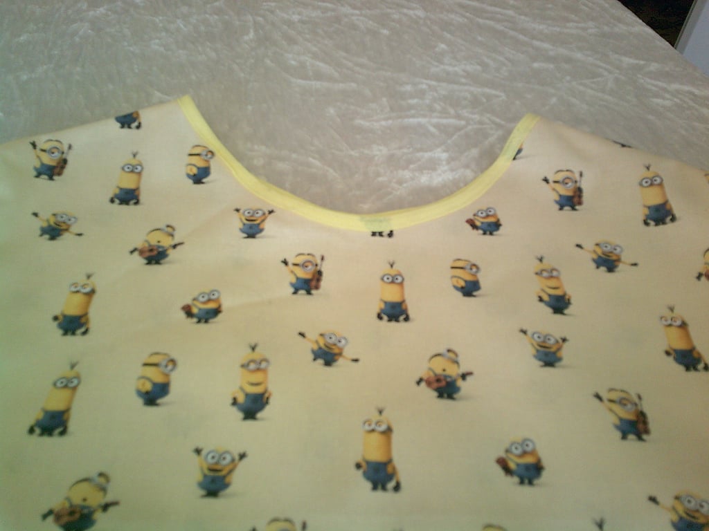 Pale Yellow with Minions Child's Tabard Apron