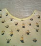 Pale Yellow with Minions Child's Tabard Apron