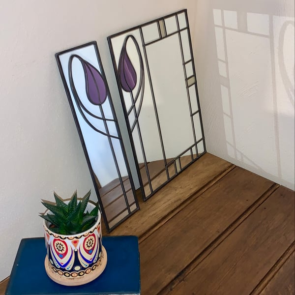 Art Deco-Art Nouveau style mirror