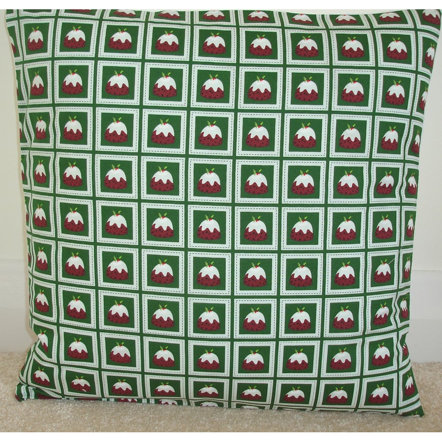 Christmas Pudding Cushion Cover Xmas