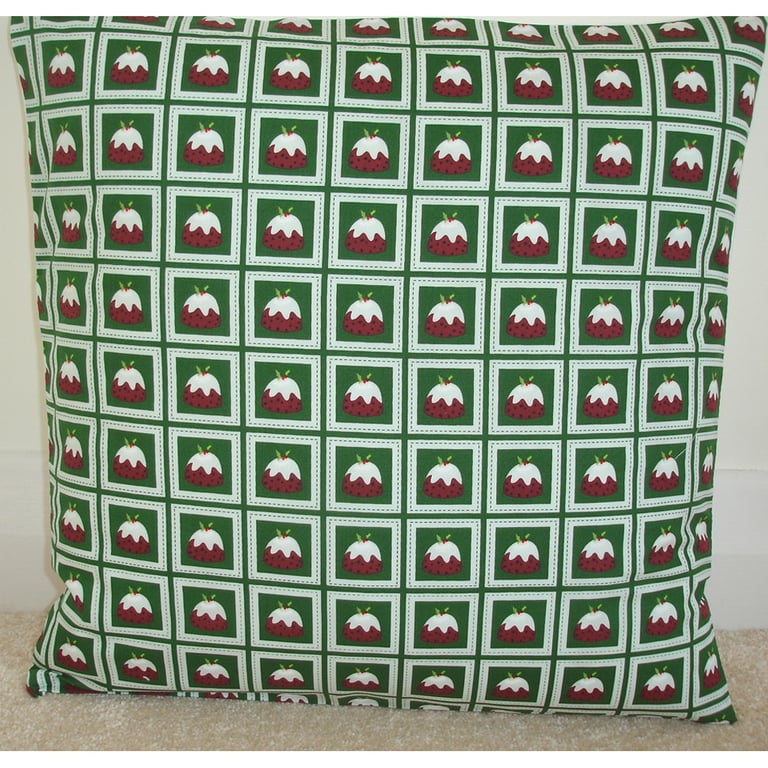 Christmas Pudding Cushion Cover Xmas