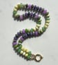 Pepino Melon Hand Knotted Beaded Gemstone Necklace - Image 4
