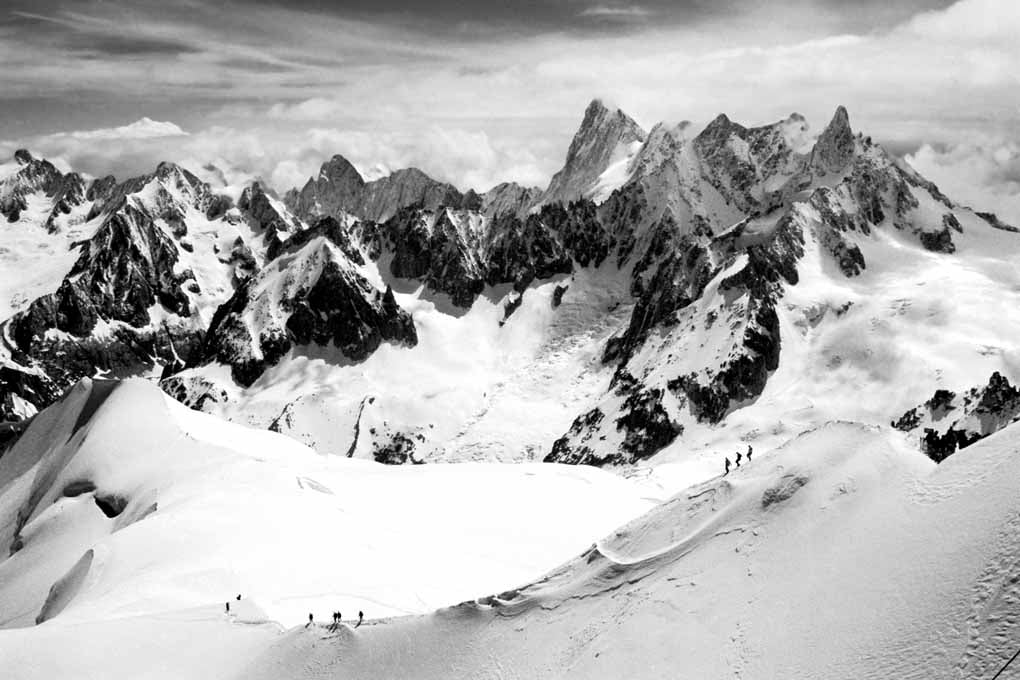 Chamonix Aiguille du Midi Mont Blanc Massif French Alps Photograph Print