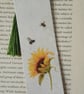 Handmade Sunflower Bookmark and Gift Tag - Image 2