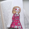 embroidered zombie bookmark