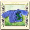Purple Embroidered Cardigan 