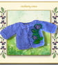 Purple Embroidered Cardigan 