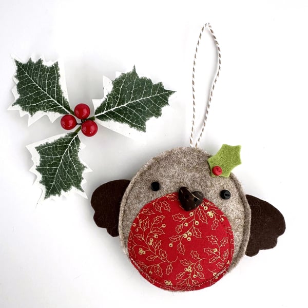 Robin Christmas Decoration, Hanging Decoration