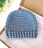 Handmade Crochet Baby Beanie Hat  – Newborn to 6 Months