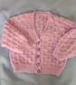 V Neck Basketweave Cardigan for a Baby, Baby Shower Gift, Custom Make - Image 5