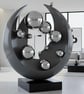 Orbital Echoes Contemporary Circular Sculpture Handcrafted Statement Art 
