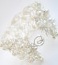 Simply Pearl Silver Crochet Cuff - Image 2