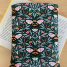 Bee Print Fabric Quilted Book Sleeve - Paperback Size